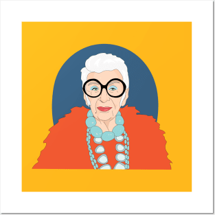 iris apfel portait Posters and Art